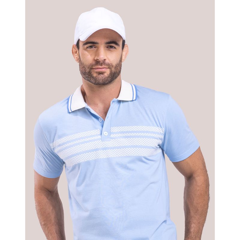 Polo Hombre Azul Claro Mp 6079 TODOSUPER